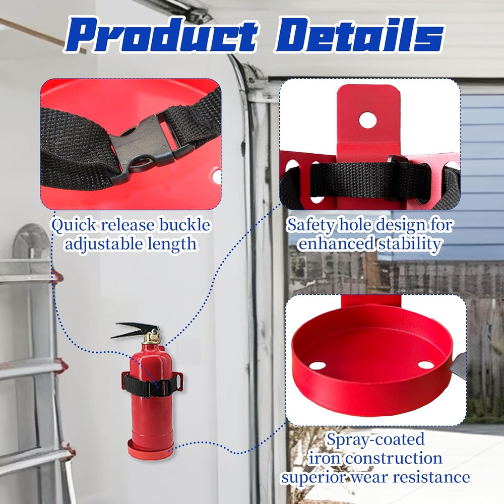 Fire Extinguisher Mount(For 2.5Lbs),Compatible with 2.5 Pound Fire Extinguishers