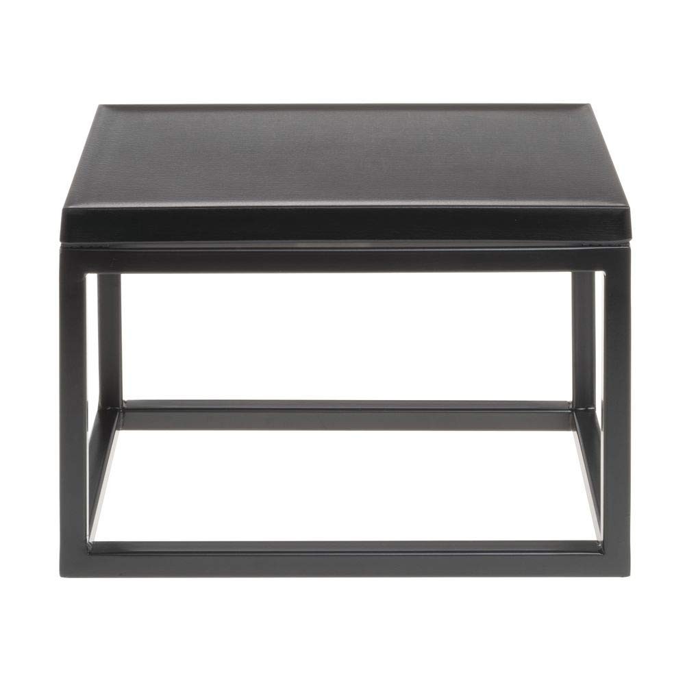 HUBERT® Black Display Riser with Black Top - 7"H