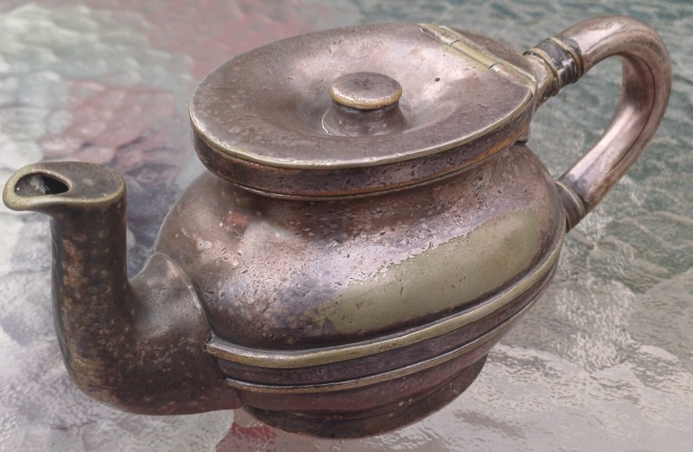 REED AND BARTON, SILVER SOLDERED COFFEE POT / TEA POT