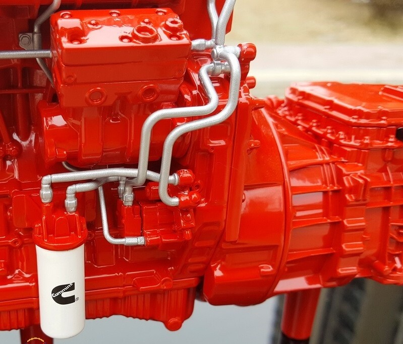 1:10 Cummins M15 Engine Transmission Construct Machine Equipment Diecast Model
