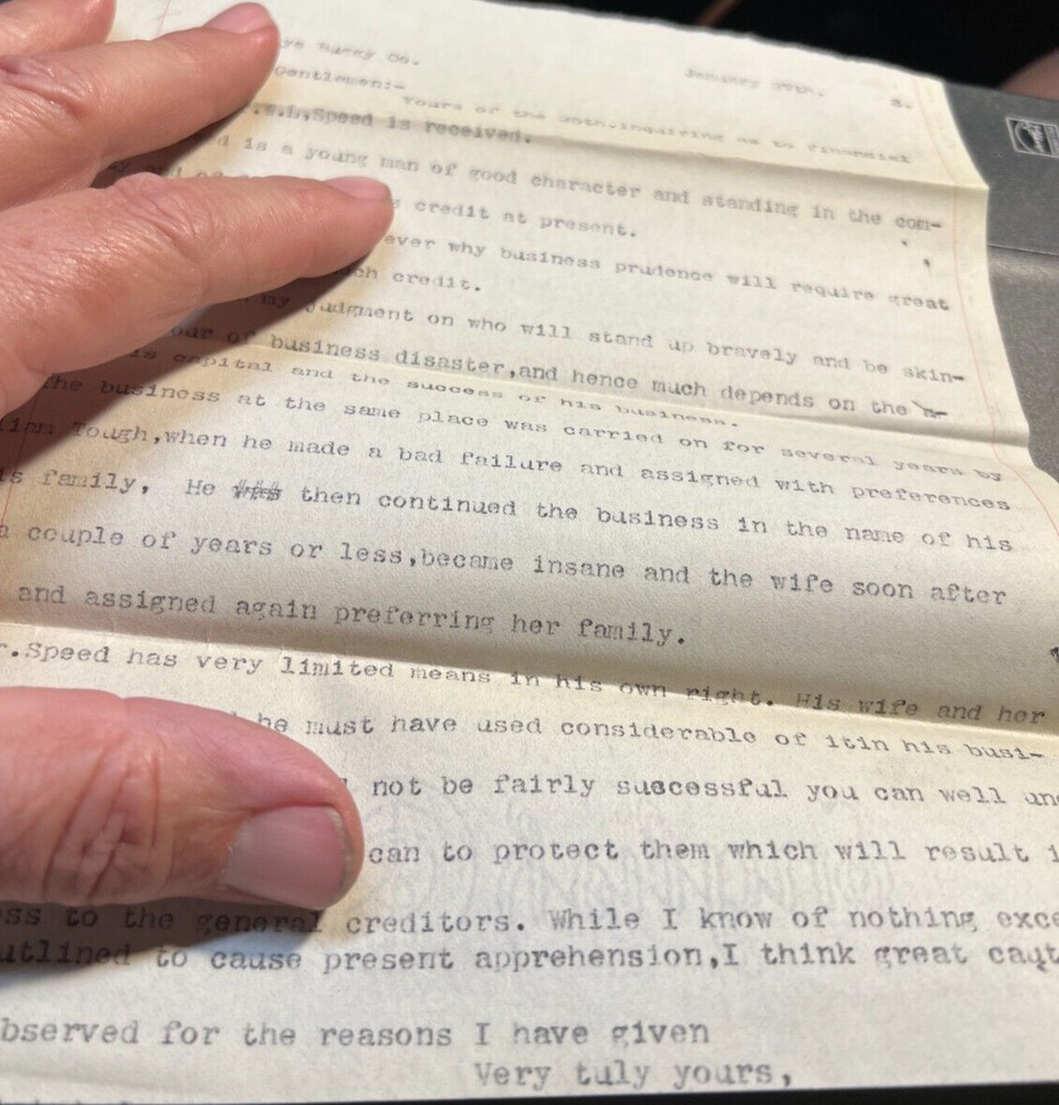 Buckeye Buggy Undated Unsigned Type Written Letter