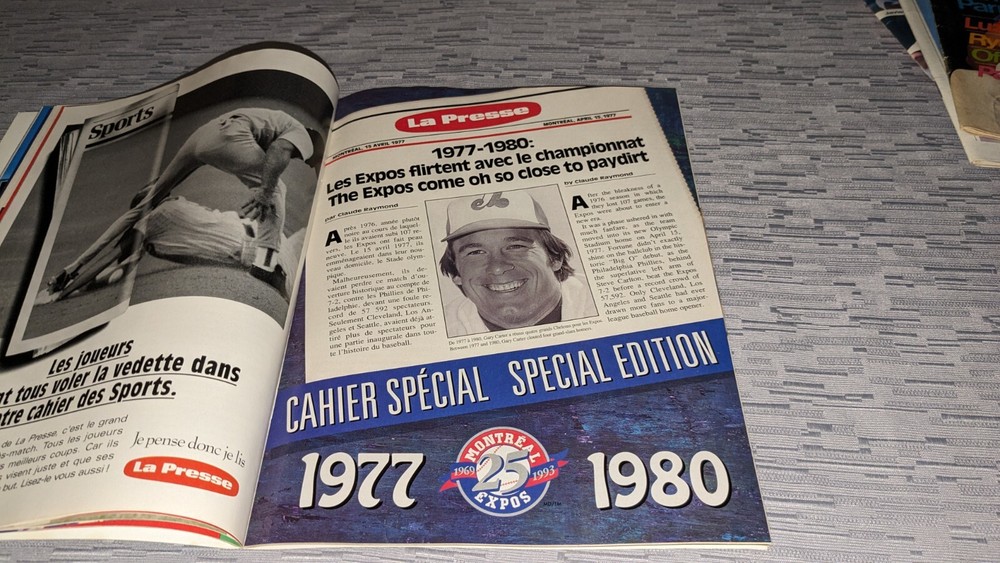 1993 Montreal Expos Baseball Program/Magazine EH
