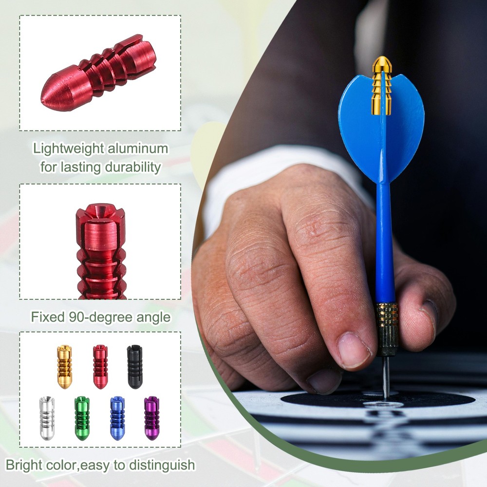 5 Pcs Dart Flight Protectors Fixed 90 Degrees Wing Savers Protects, Red