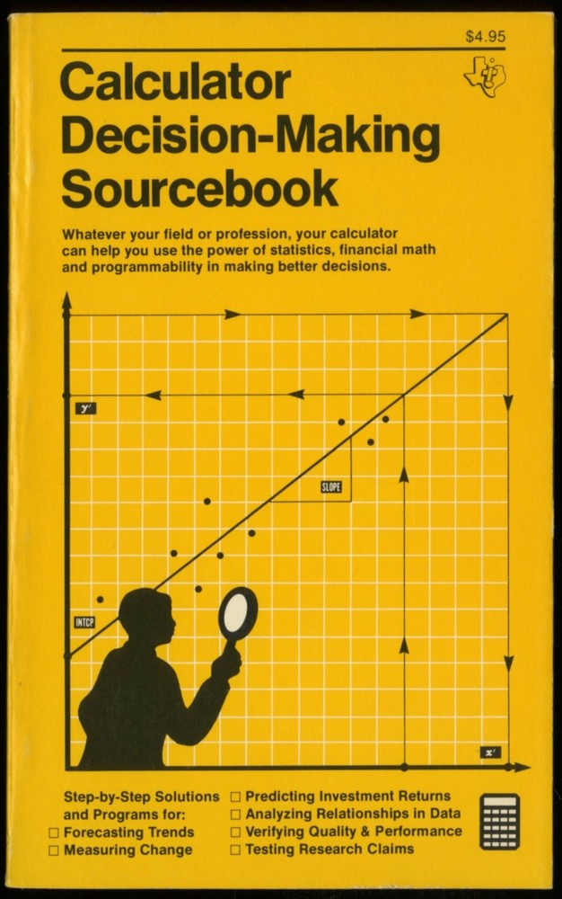 1977 TEXAS INSTRUMENTS TI CALCULATOR DECISION-MAKING SOURCEBOOK