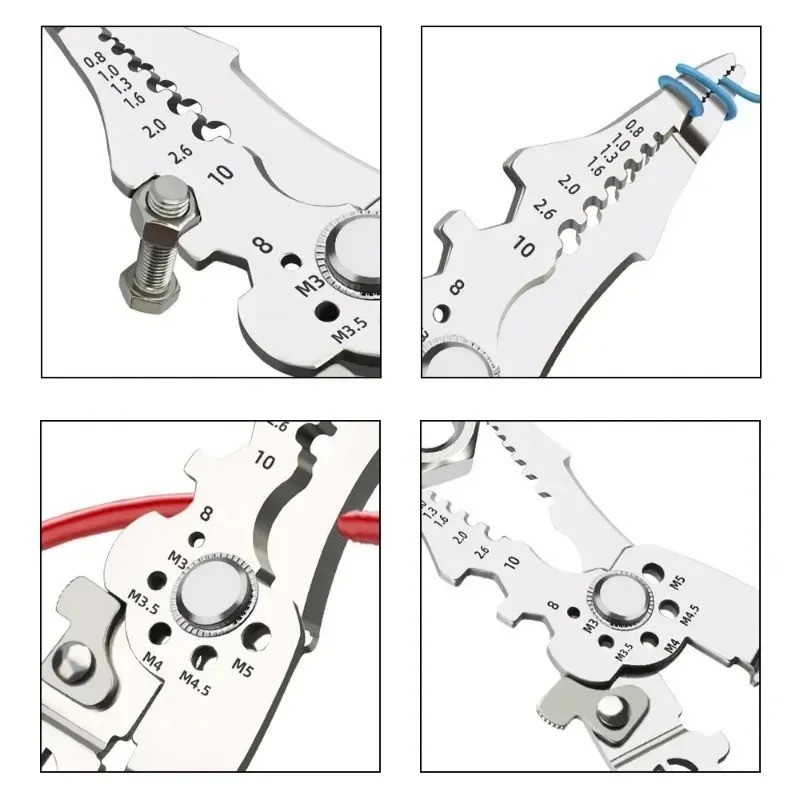Heavy Duty Electrical Wire Stripper Cutter Crimper Pliers Multi Tool