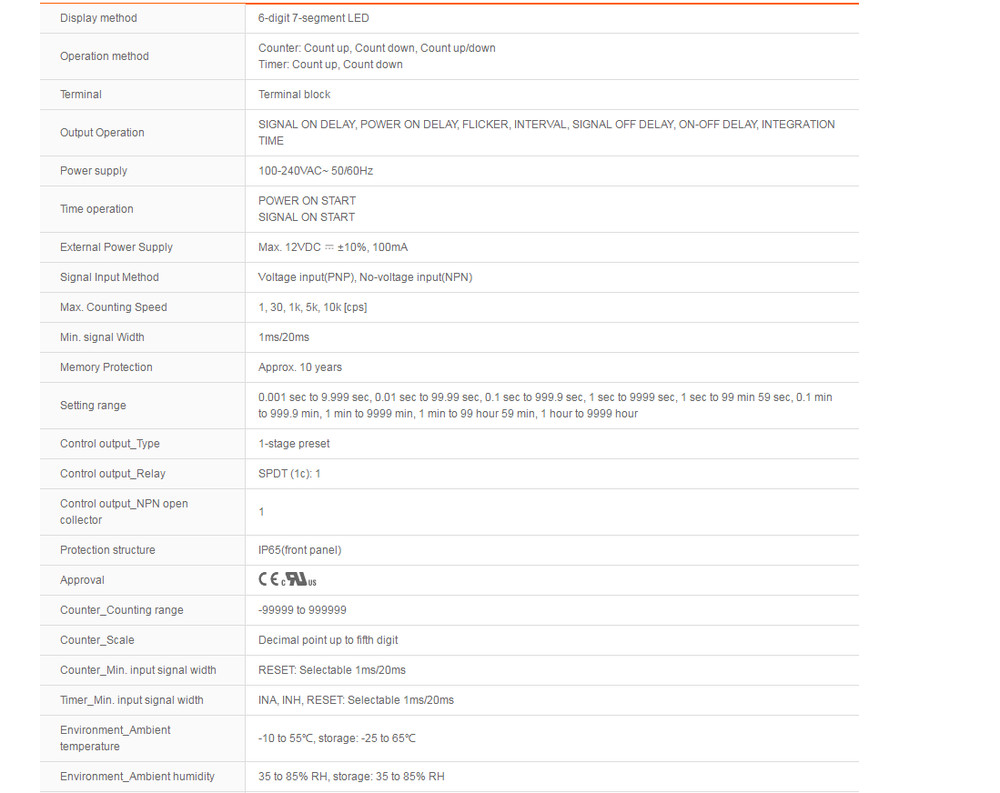 Autonics CT6Y-1P4 Counters Standard type New 1PCS #