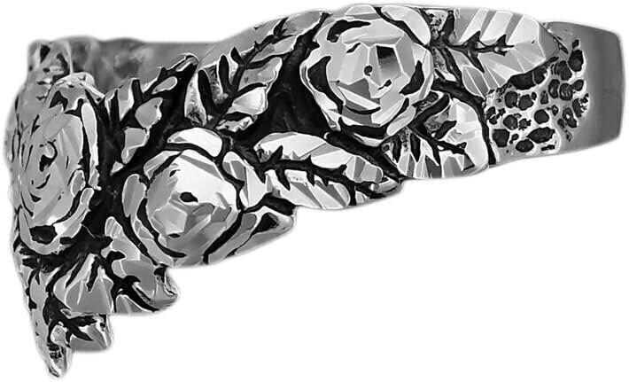 Diamond Cut Flower Crown Ring
