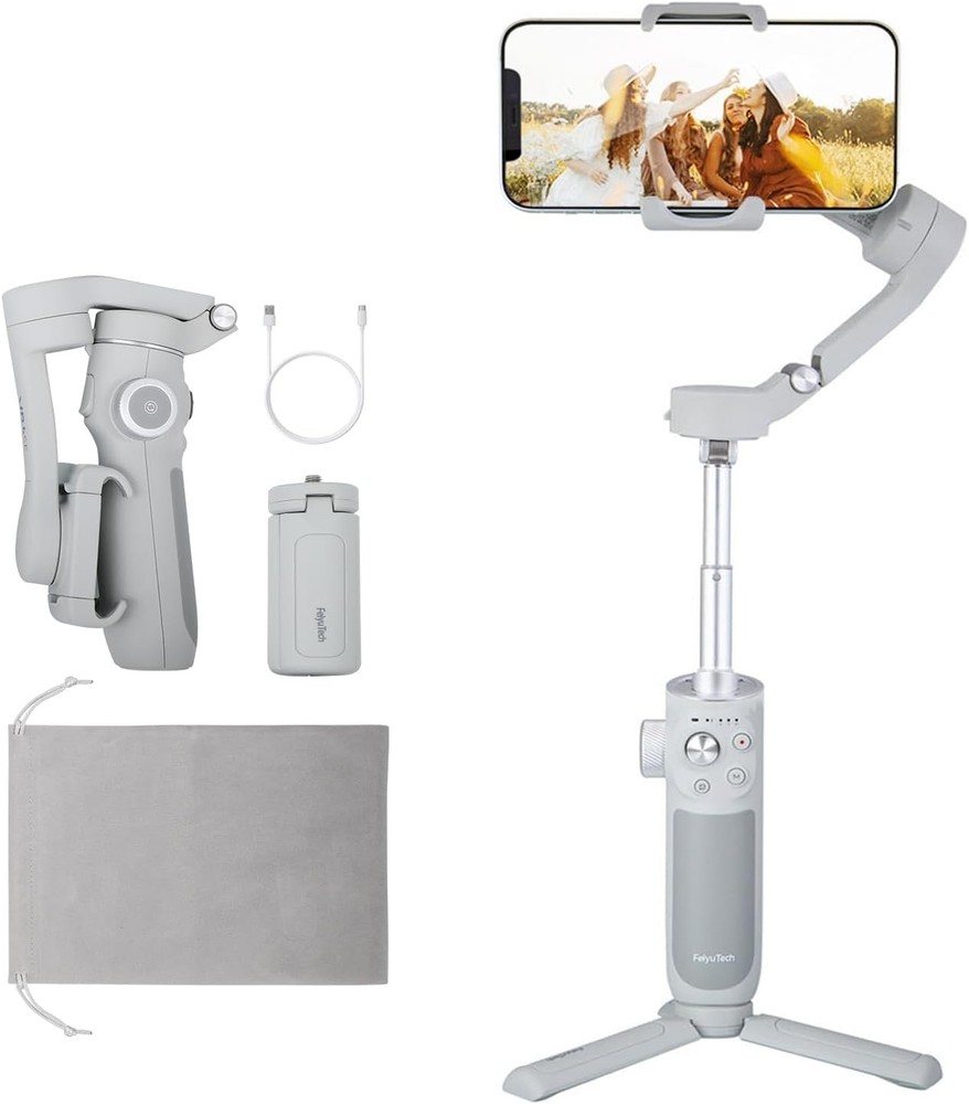 Feiyu VB4 Smartphone Gimbal Stabilizer for iPhone Android Foldable Selfie Stick