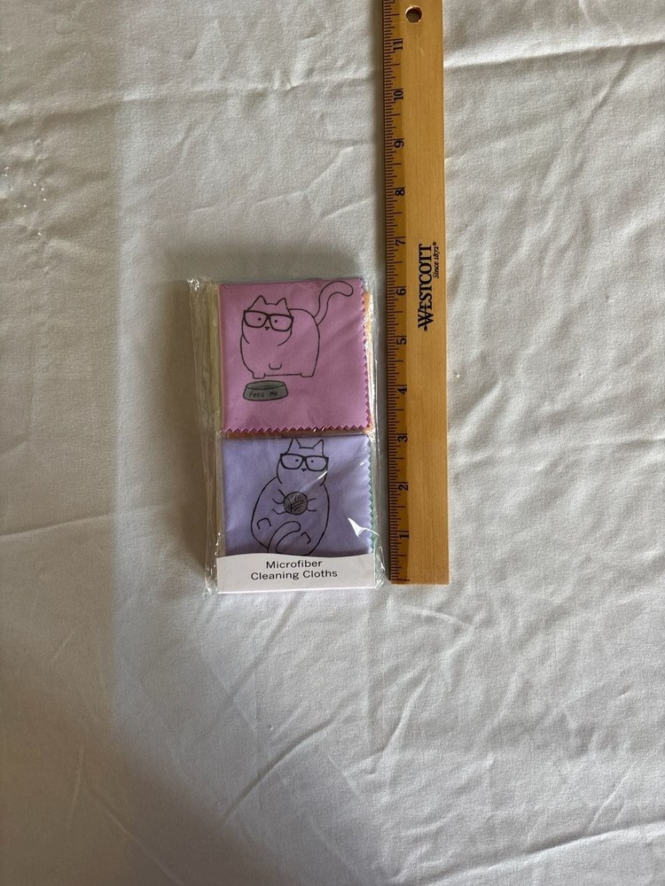 TreVee KittyCat Designer Microfiber Cleaning Cloths 10-Pack