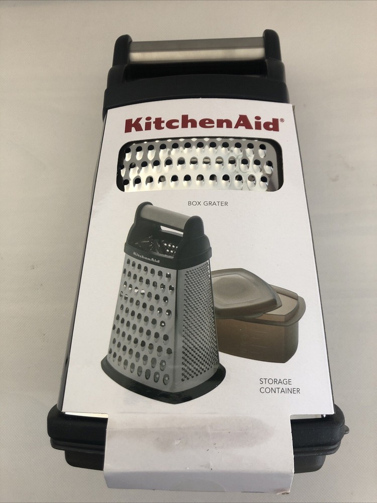 New KitchenAid Black 3 Piece Large Box Grater with Covered Container
