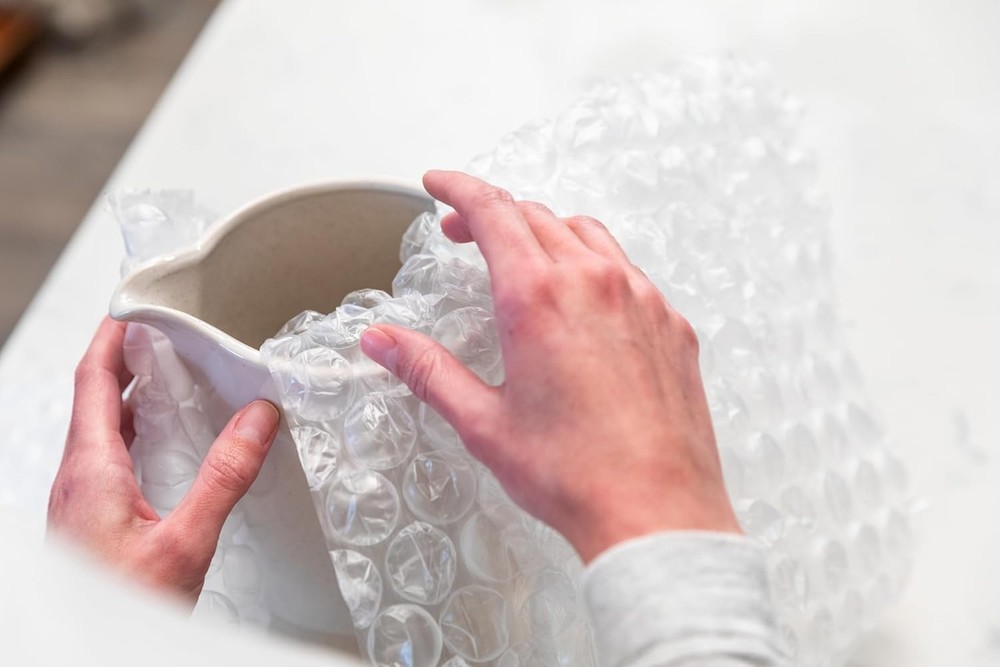 Large Bubble Cushioning Wrap 60 FT - Reusable, Perforated, Heavy Duty Solution