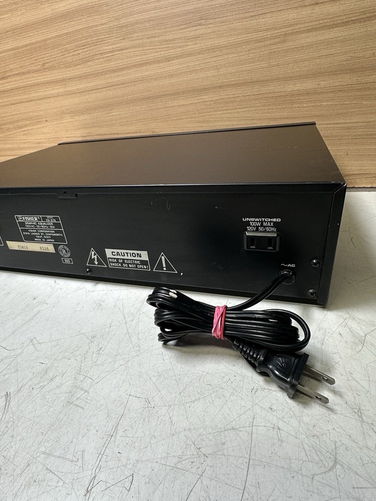 Fisher Studio Standard EQ-275 Graphic Equalizer (please Read)