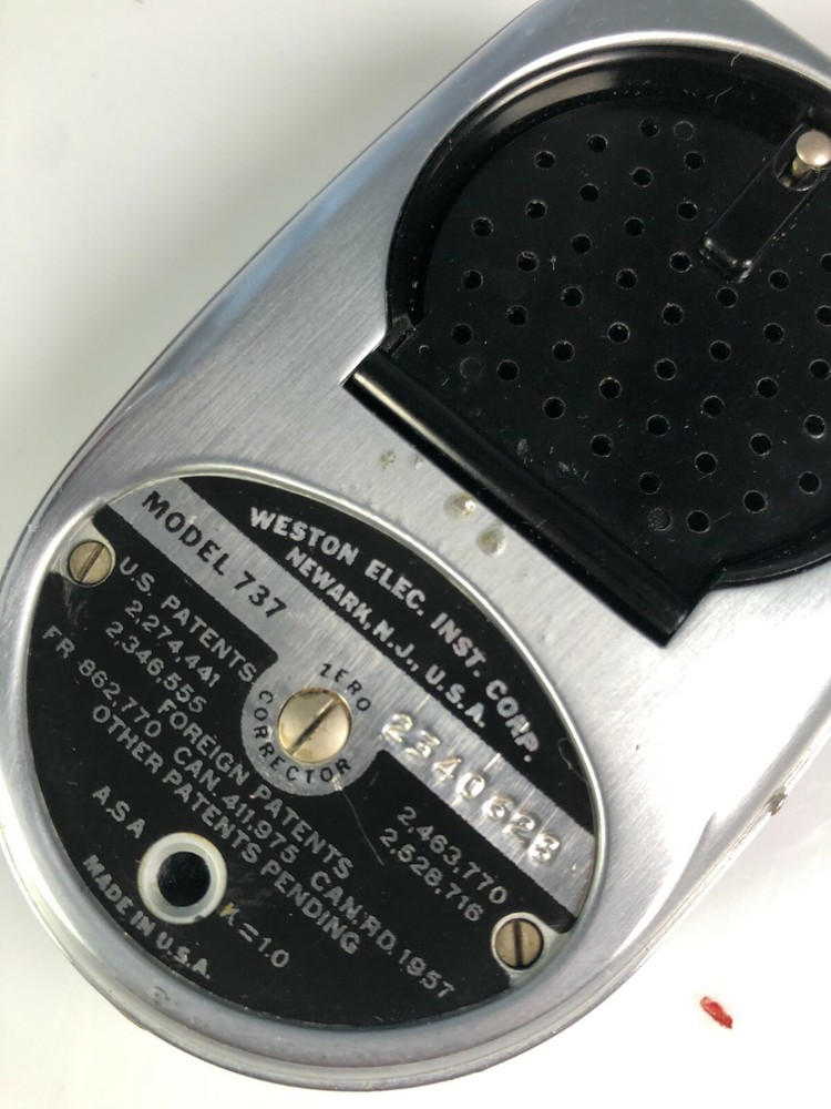 Weston Model 737 Master III Universal Exposure Light Meter With Leather Case