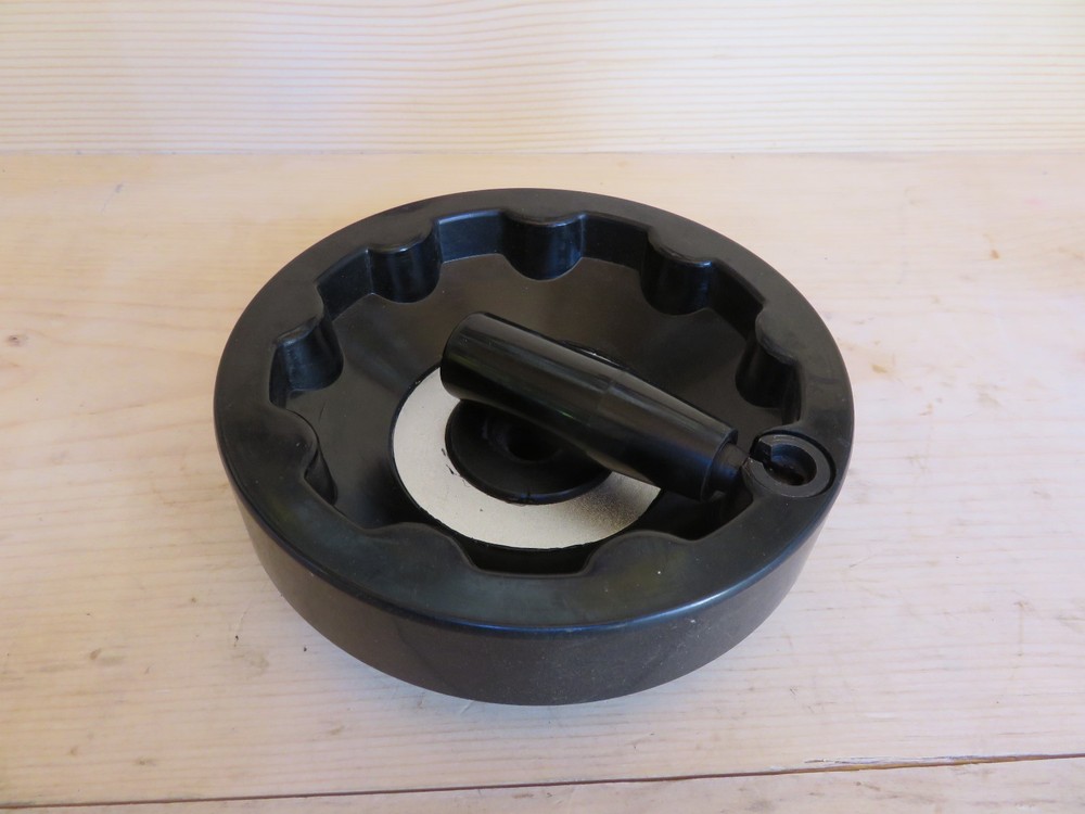 6 5/16" Plastic Handwheel w/Solid Web and Revolving and Folding Handle (#99-C-2)