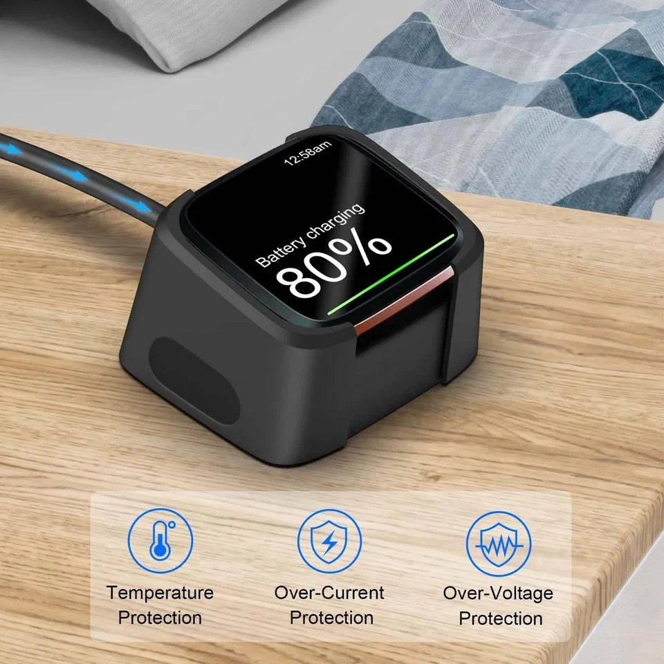 For Fitbit Versa / Versa Lite / Versa 2 USB Charger Charging Power Dock Cradle