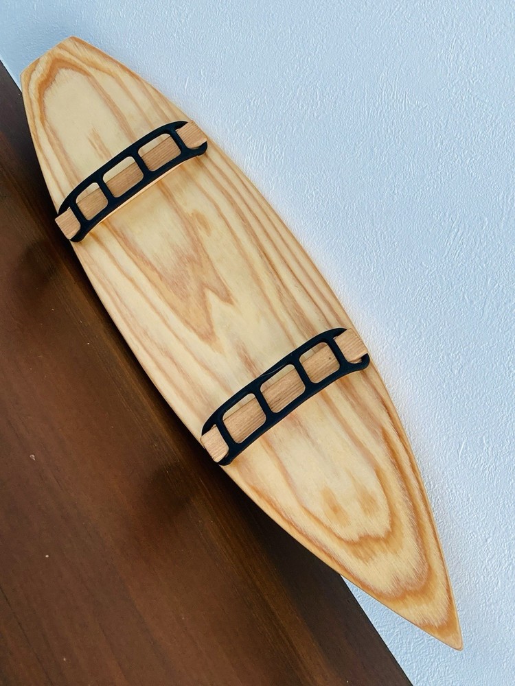 Surfboard-shaped rearview mirror handmade Shortboard version