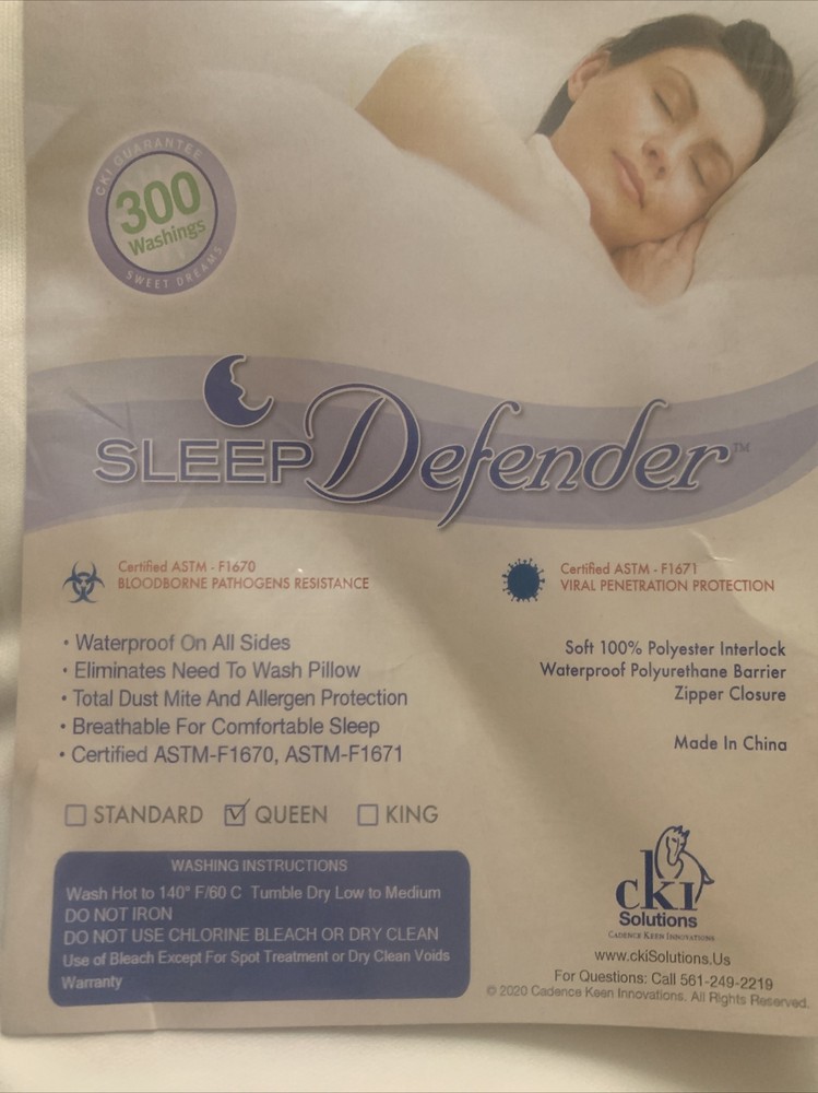 Sleep Defender Pillow Encasement from CKI Solutions