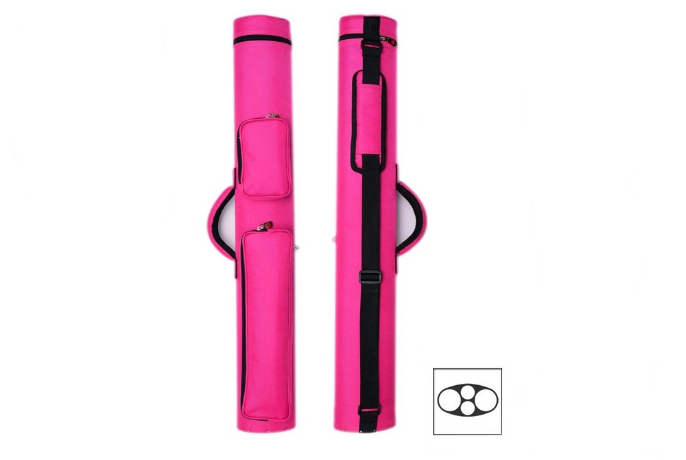 Delta MACARON 2x2 Hard Pool Cue Case Pink.