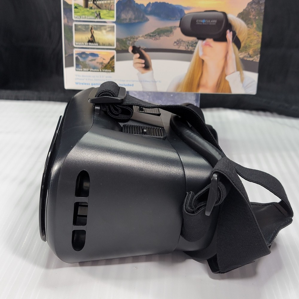 Cynoculars Virtual Reality 3D Headset Wireless - Gaming Remote Compatible