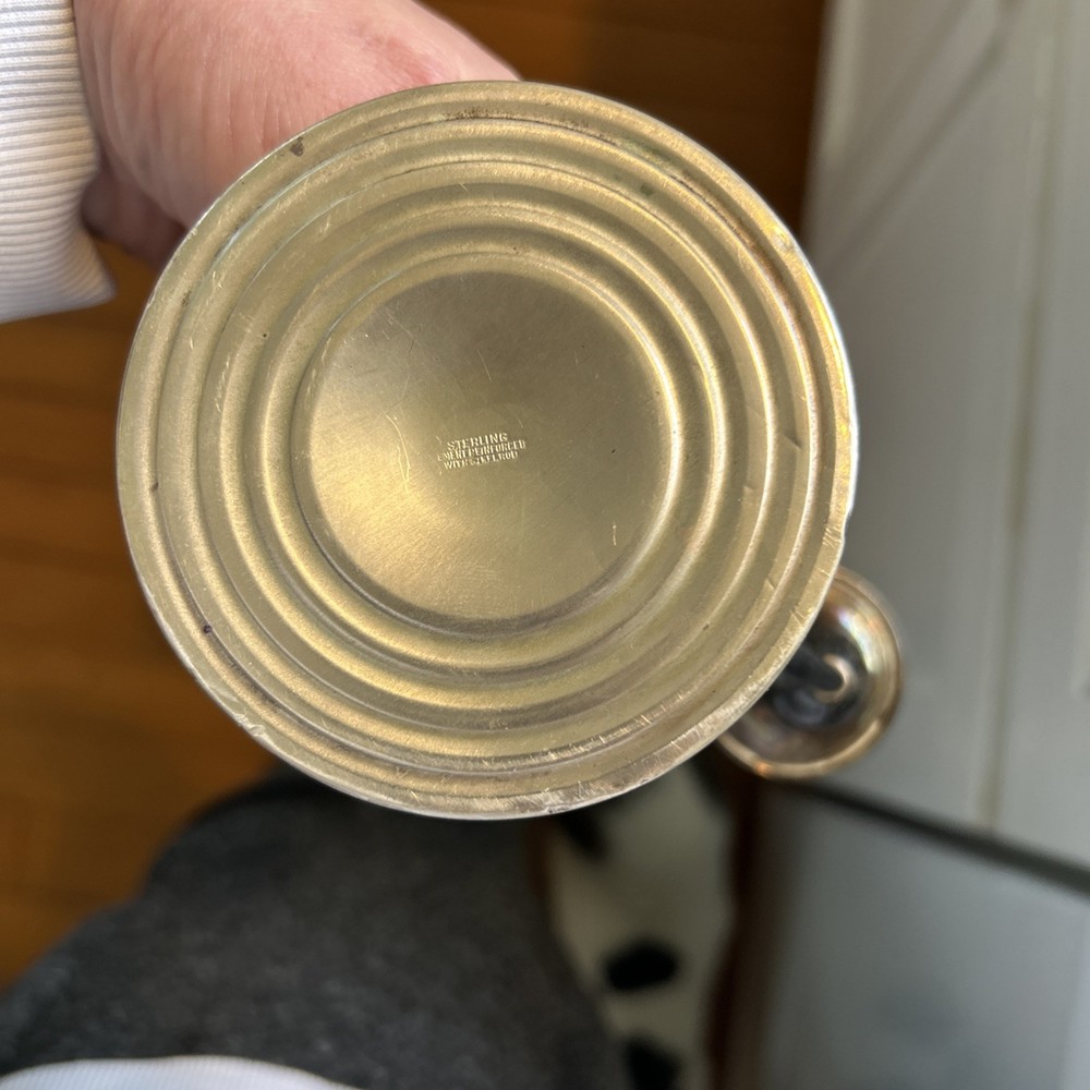sterling silver candle holder