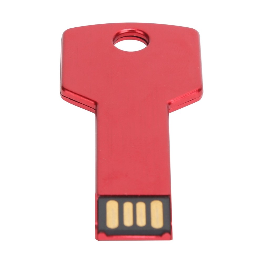 Red Key Shaped USB Flash Drive For Fast File Transfer Home Use