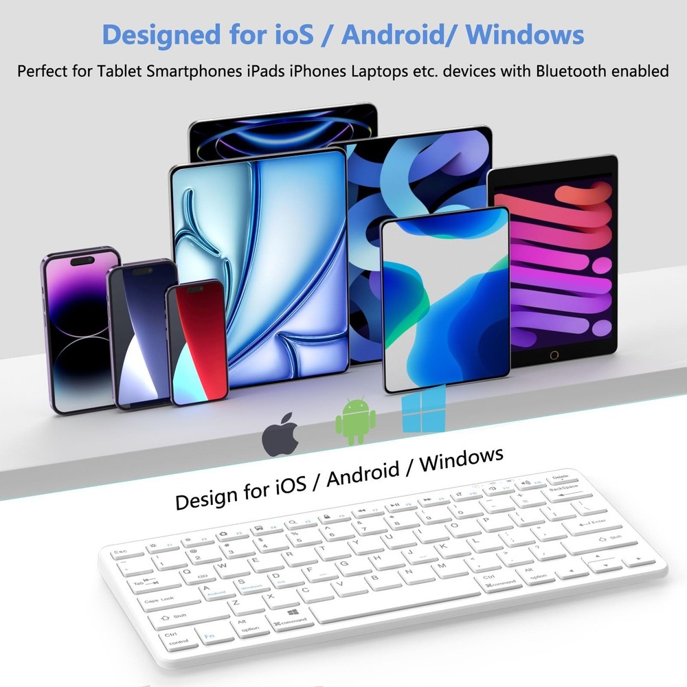 MMK Bluetooth Keyboard, Tablet Keyboard Compatible iPad 11th Generation,iPad ...