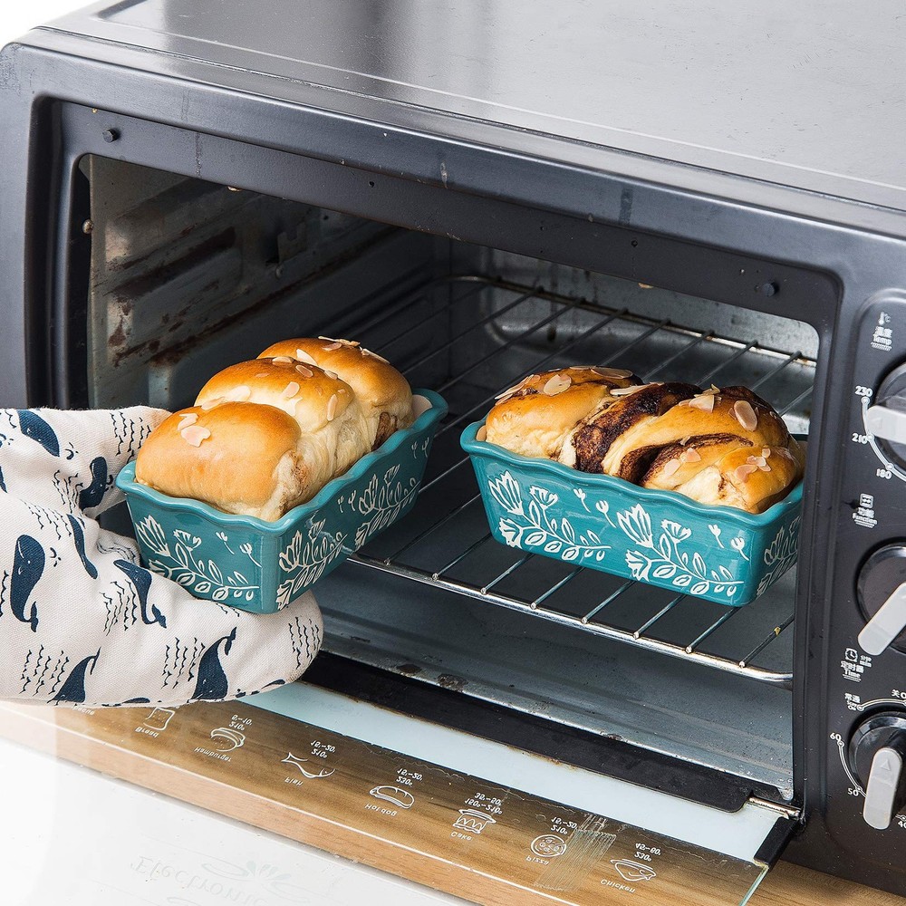 Mini Loaf Pan Bread Pan Ceramic Loaf Pans for Baking Bread Mini Bread Loaf Pa...