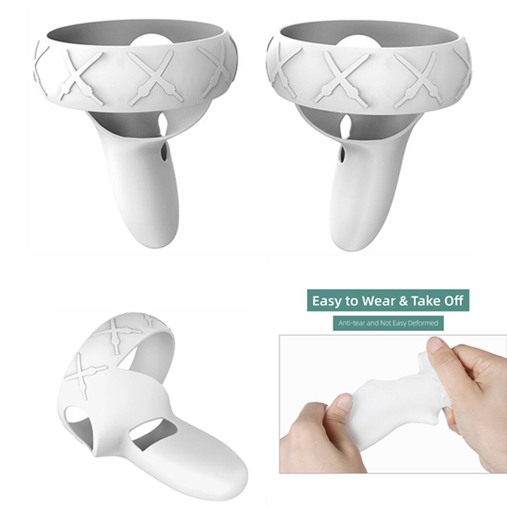 For  Quest 2 VR Headset Silicone Handle Grip Cover Controller Sleeve Skin