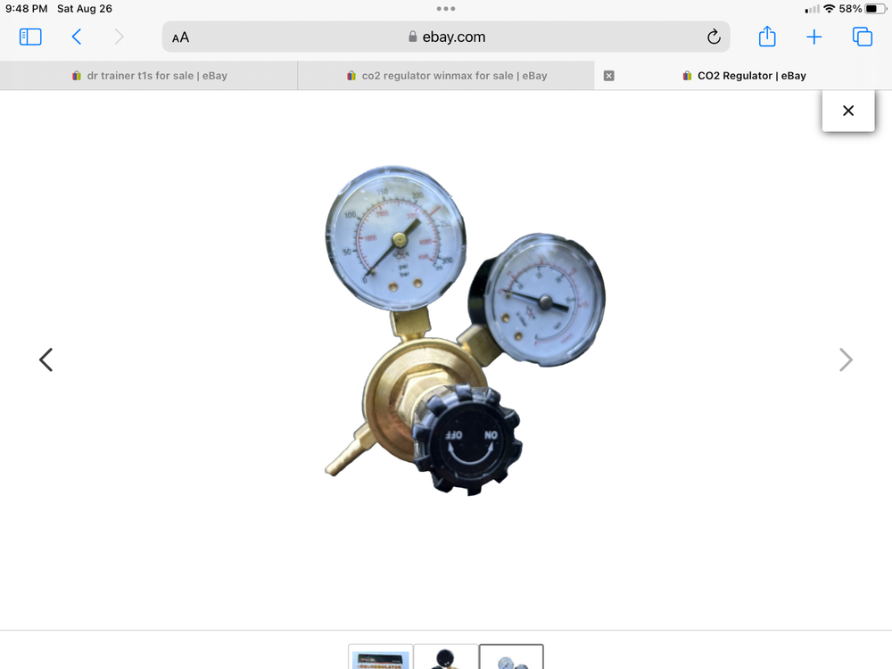 CO2 Regulator - Winmax. Wt01z5842 Brand new!