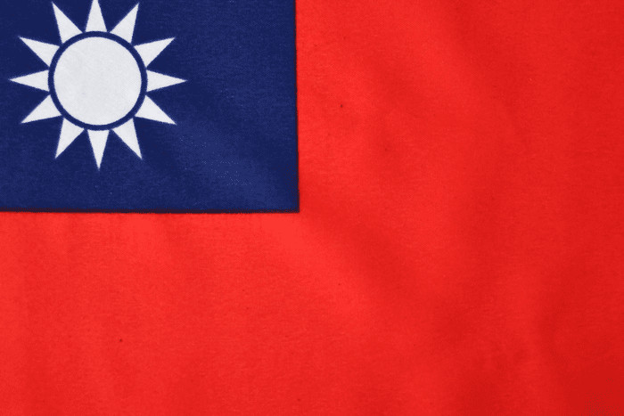 Taiwan Hand Flag (9" x 6")