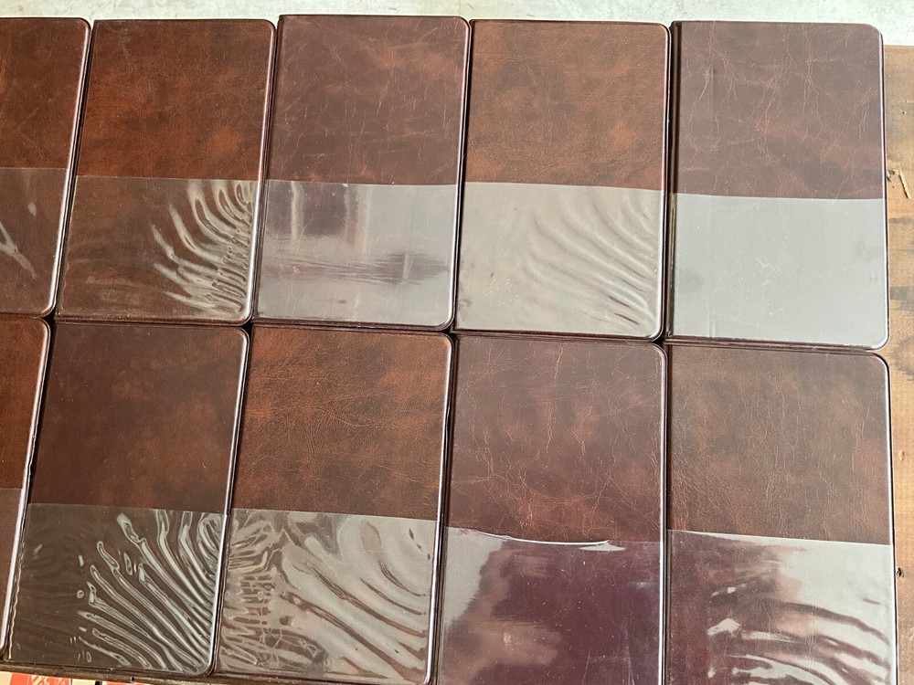 Lot of 24 Brown VHS Tape Storage Cases Empty Clamshell - EUC