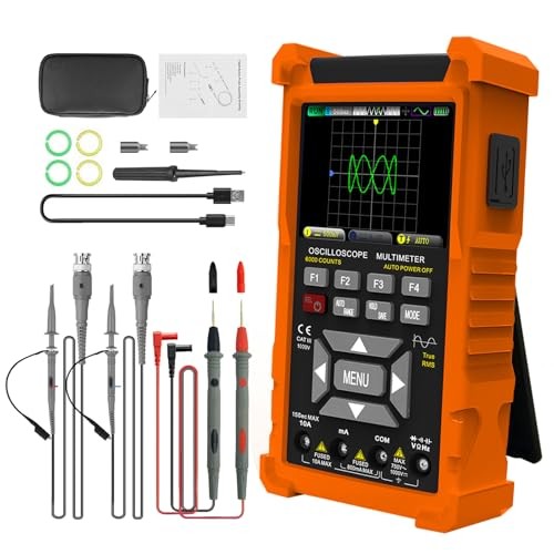 3 in 1 Handheld Oscilloscope Multimeter 2 Channel, Portable Digital