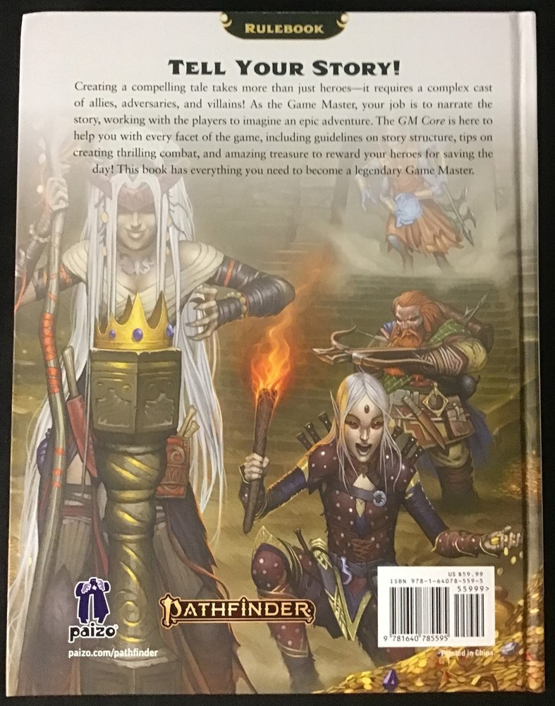Pathfinder ~ GM Core 2nd Edition ~ Sketch cover ~ OEJ