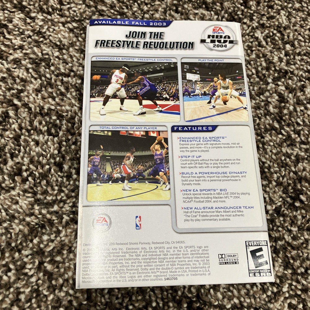 XBOX Manual Only Madden NFL 2004