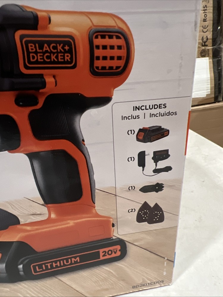 BLACK+DECKER 20v 2-Tool Power Tool Combo Kit, New Drill /driver & Mouse Sander