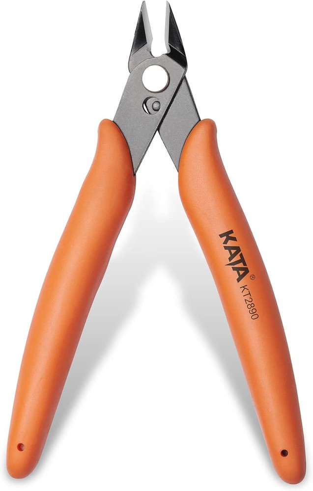 KATA Micro Wire Cutters Pliers: Precision Flush Cutter Tools Small, Orange