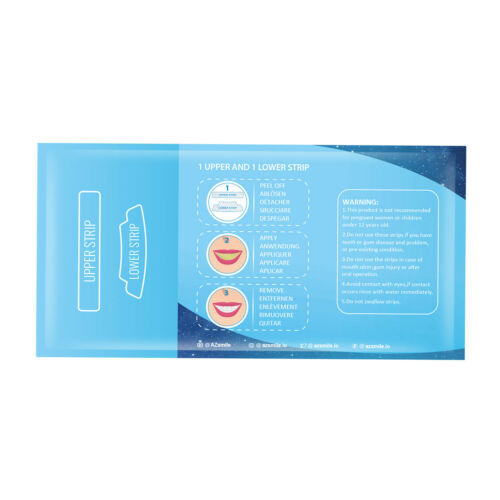 AZSmile 28pc Teeth Whitening Strips Tooth White Strips Remove Stains