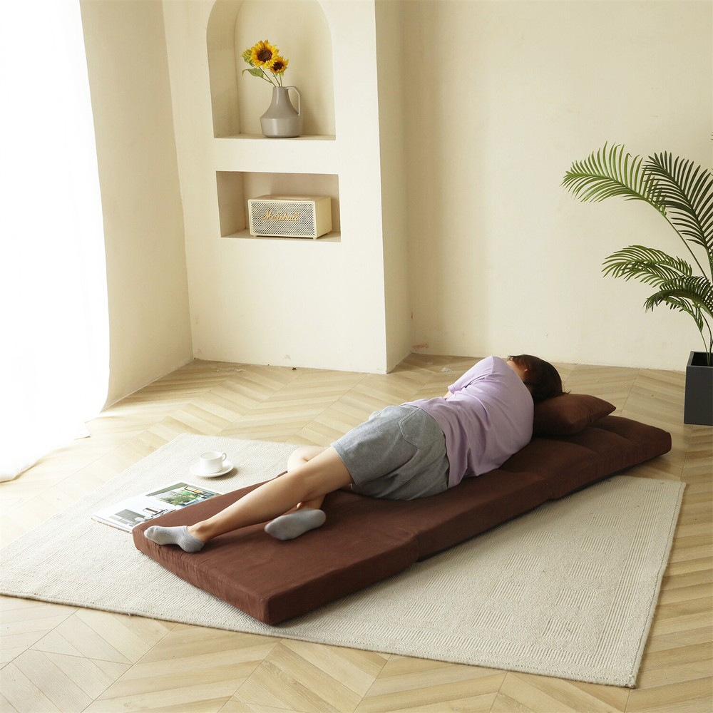 Convertible Sofa Bed Adjustable Floor Couch Single Sofa Chairs Folding Sofa Bed