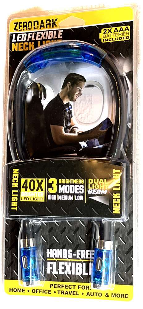 Zerodark Flexible Neck Light Hands Free Batteries Included
