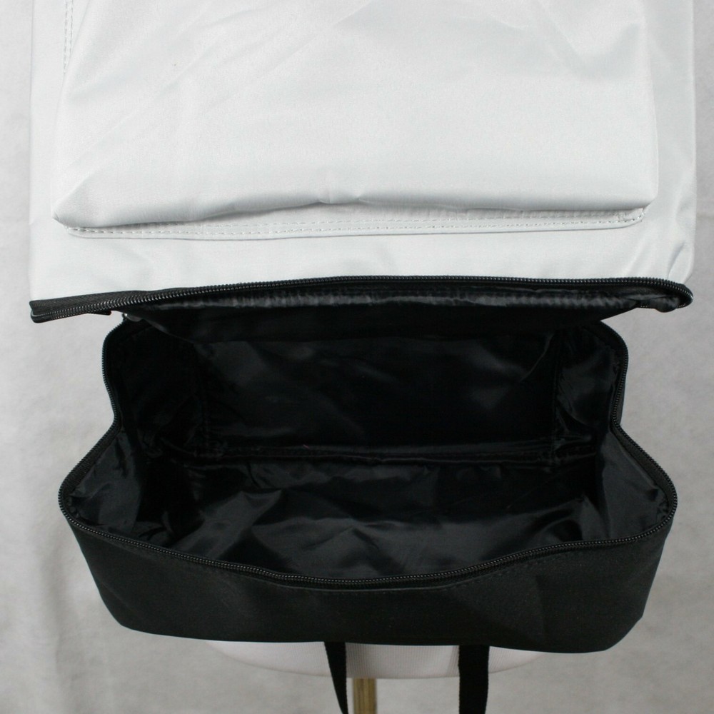 DSW Backpack Light Grey & Black Nylon NWOT