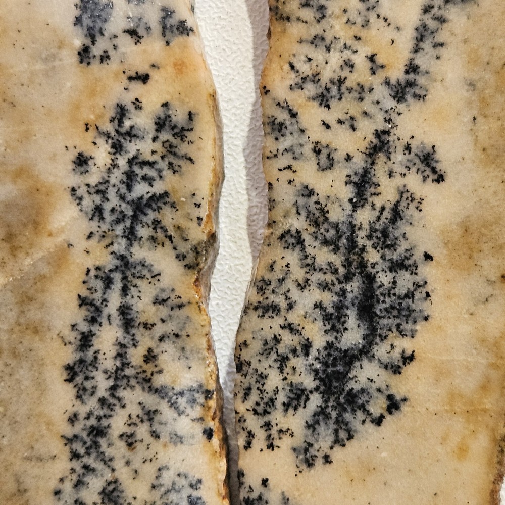 Agate With Dendrites Three Lapidary Slabs 52 Grams