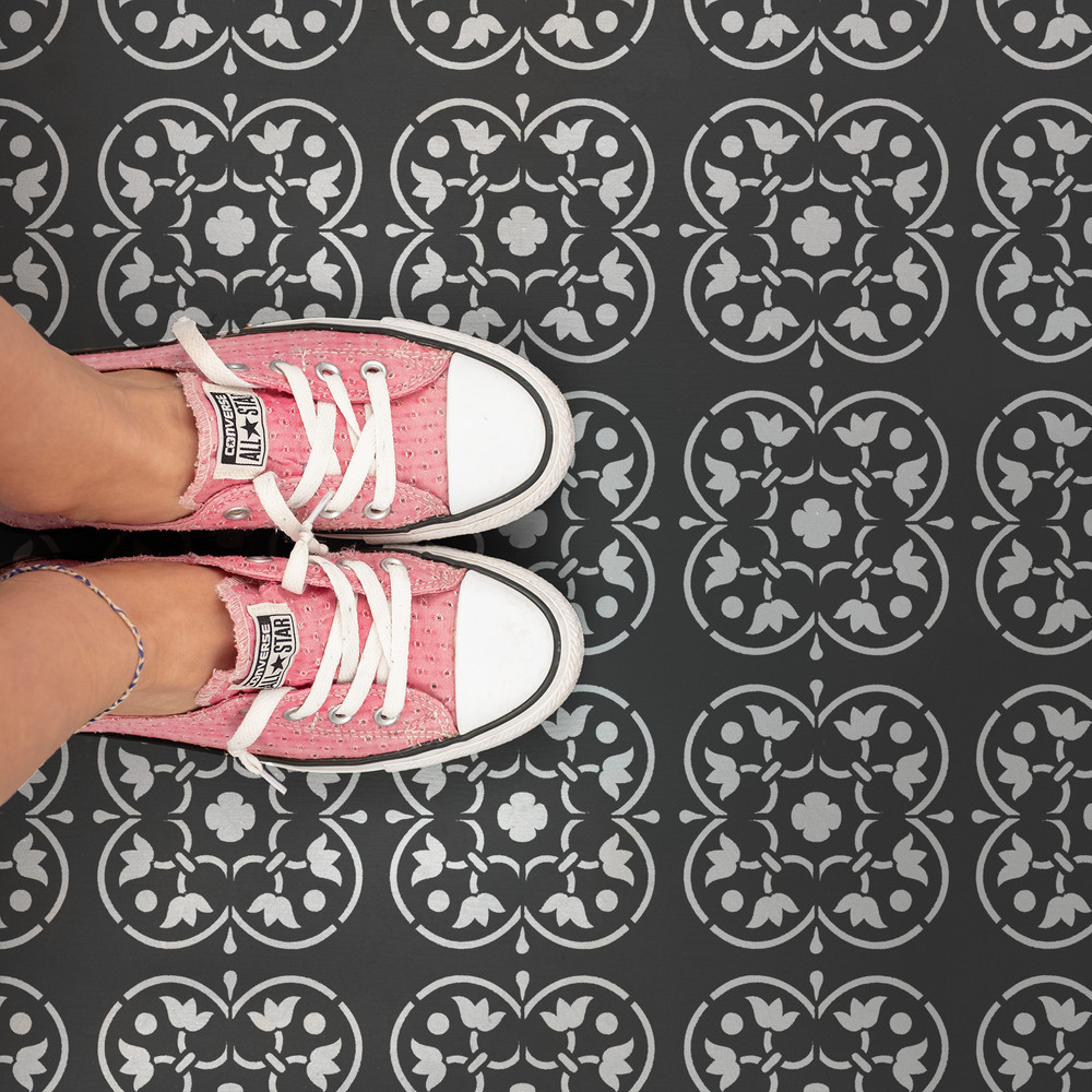 Ursula Tile Stencil - Durable & Reusable Mylar Stencils