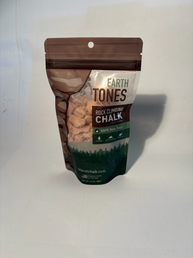Patented eco friendly colored rock climbing chalk