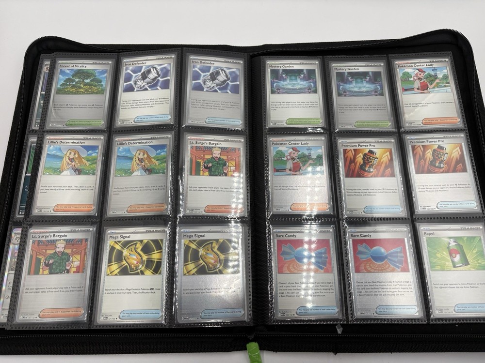 Mega Evolutions 100% Complete Master Base Set w/EX & Reverse & Vault Binder