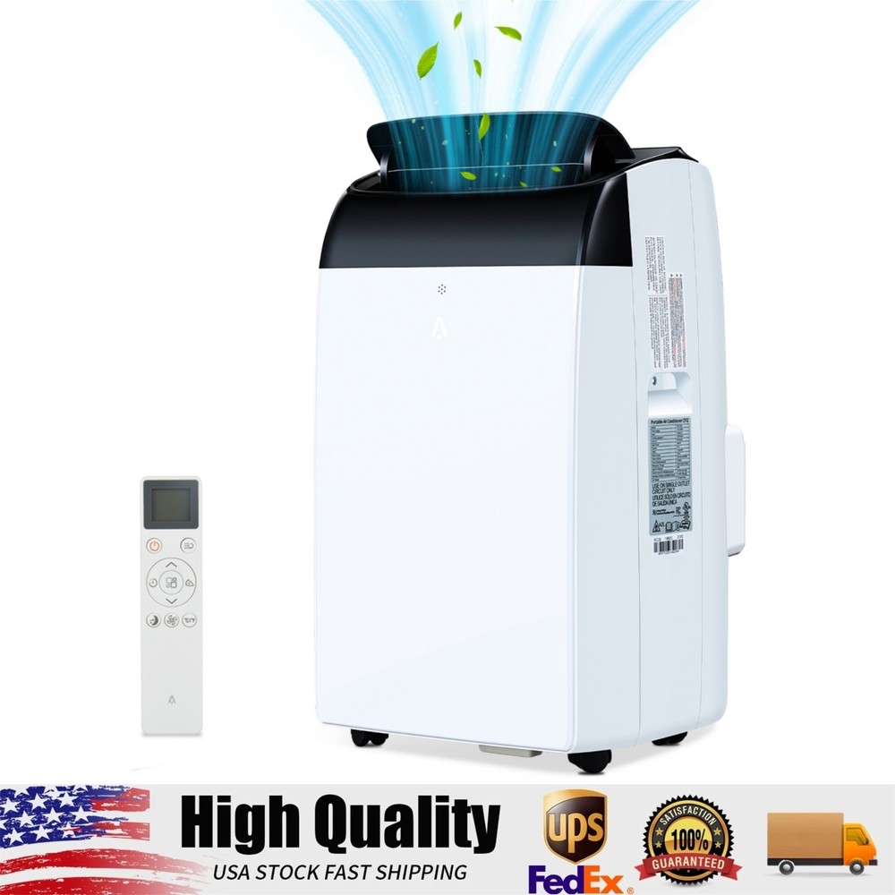 12000 BTU Portable Air Conditioner, 3-in-1 AC Unit with Dehumidifier & Fan Modes