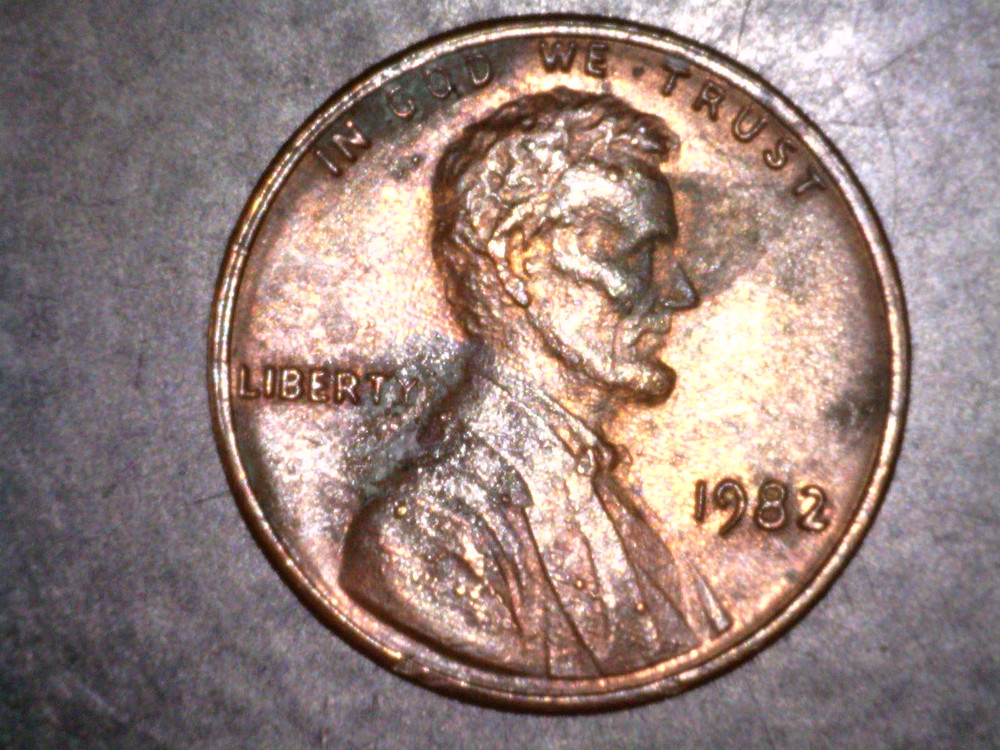 1982 Lincoln Cent Split Rim Variety