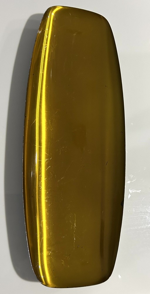 Wallace SILVER SERVING TRAY, 82% Purity, Rectangular, Yellow Enamel Top Coat