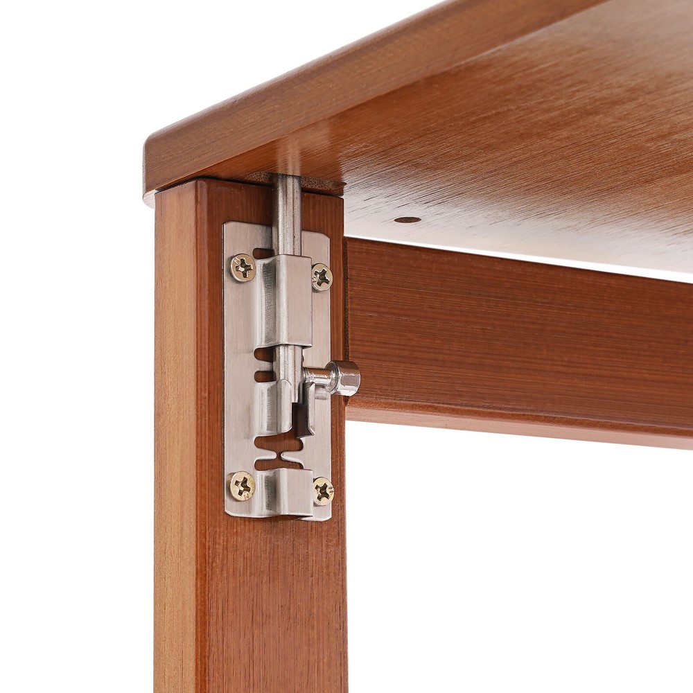 Foldable Bamboo Desk ?C Space-Saving Home Office Writing Workstation