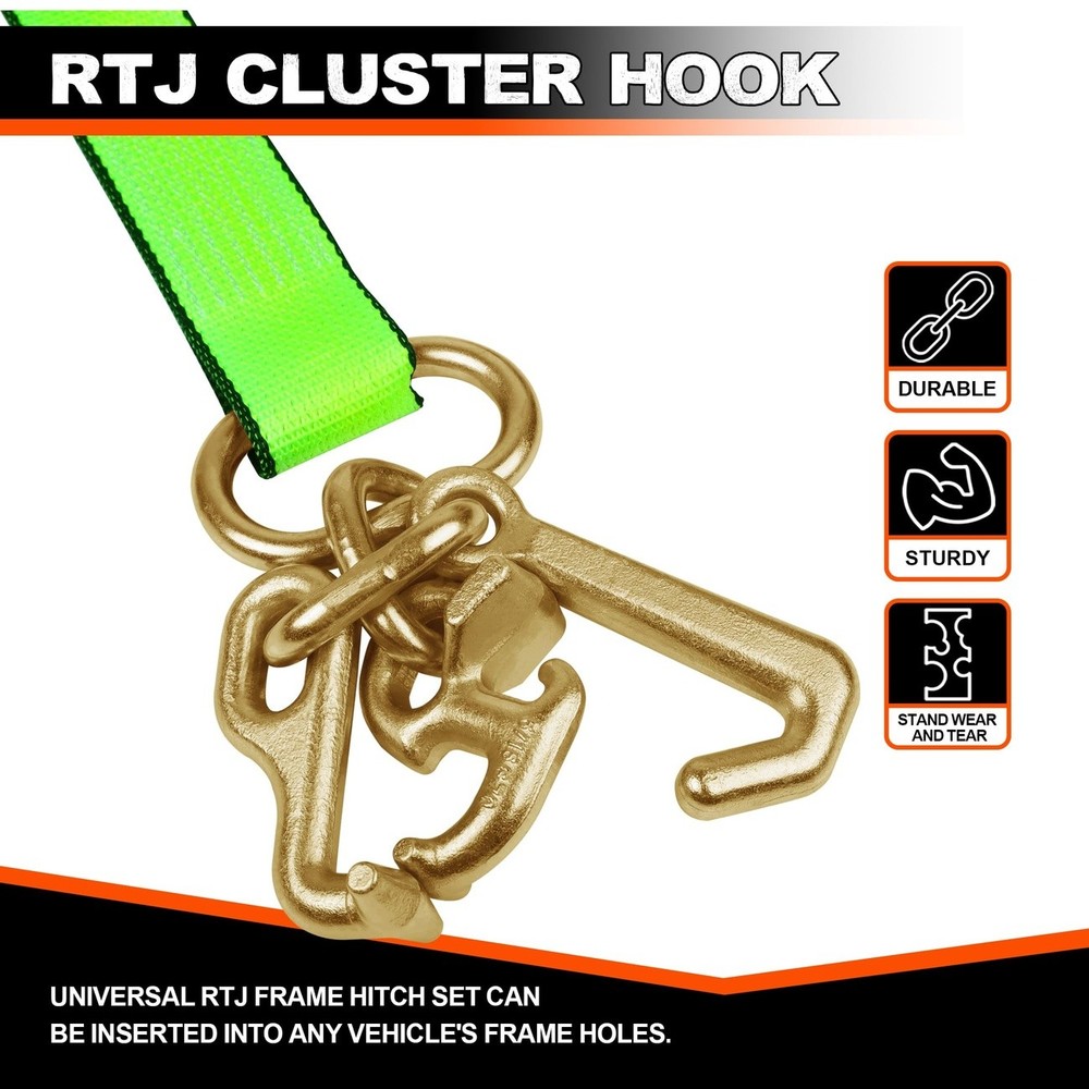 Heavy Duty Ratchet Straps Tie Down 4 Pack