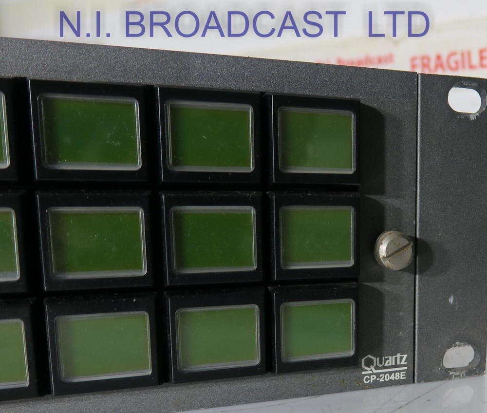 Evertz cp2048e ethernet router control matrix panel Price is for 1 panel